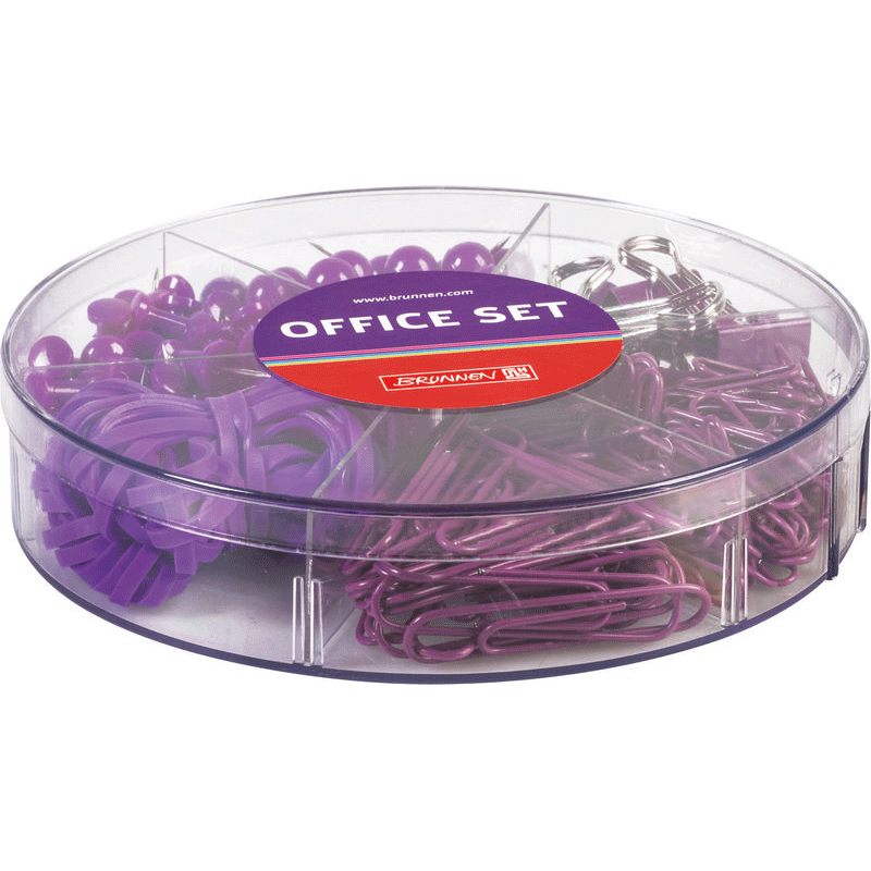 Органайзер офисный Brunnen Colour Code (скрепки, булавки, резинки, держатели для бумаги) Красный-12